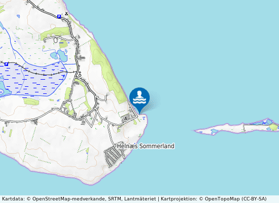Helnæs Fiskerhuse på kartan