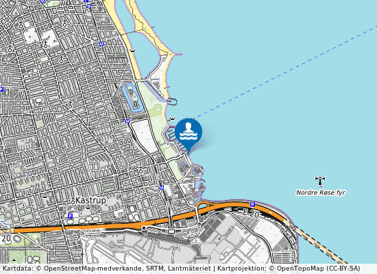 Syd For Kastrup Lystbådehavn på kartan