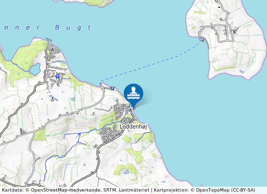 Loddenhøj på kartan