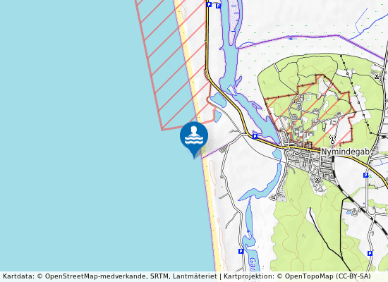 Nymindegab Strand på kartan