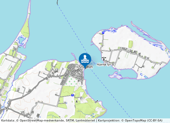 Snaptun - Sydstrand på kartan
