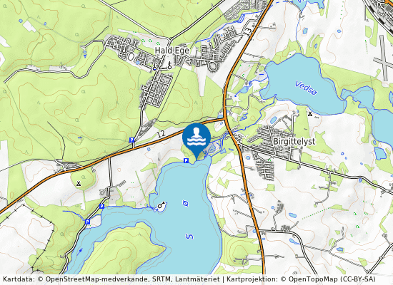 Hald Sø - Skytteholmen på kartan
