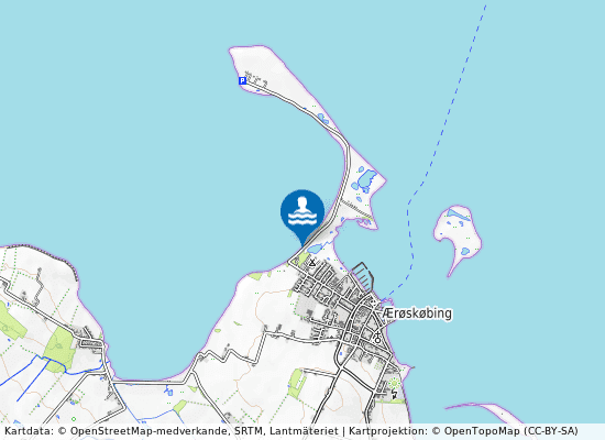 Vestre Strand på kartan