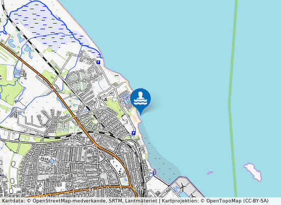 Nordstrand, Sydlige Afgræns. (Palmestranden) på kartan