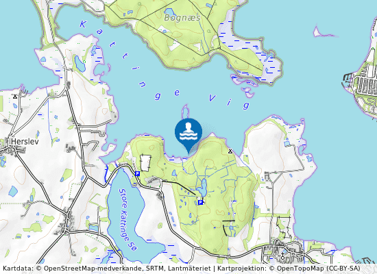 Kattinge Vig på kartan