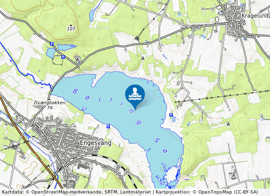 Bølling Sø på kartan