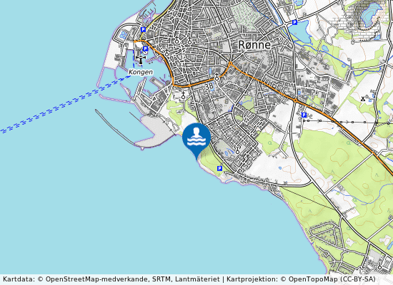 Rønne 500 M Syd på kartan