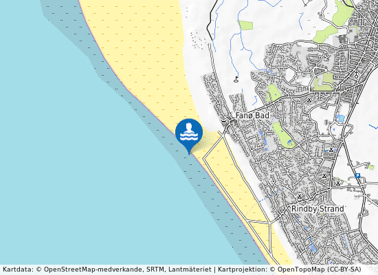 Fanø Bad på kartan