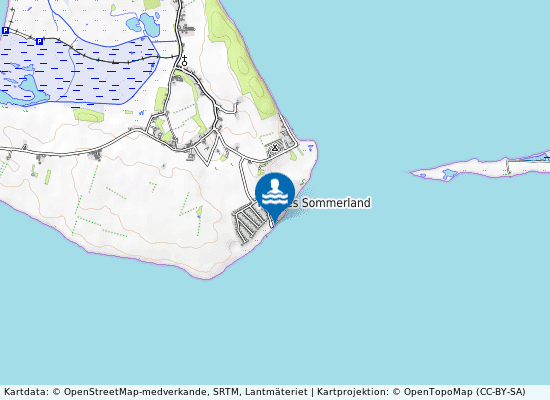 Helnæs Sommerland Nø på kartan