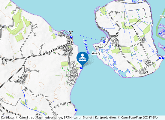 Årøsund, Gammelbro Camping på kartan