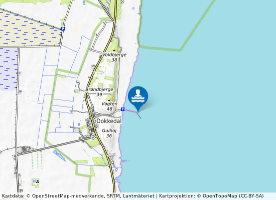 Dokkedal Ud For Stejlgabet på kartan